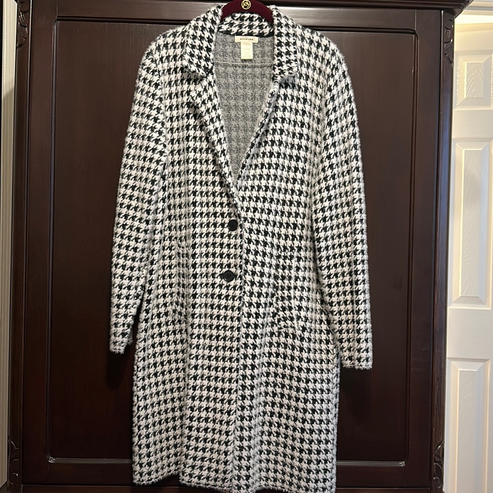 Max Studio Herringbone Coatigan